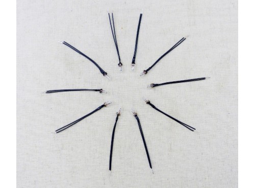 Set  of 10 mini bulbs of 4 mm diameter for TCR , AFX, Tyco, Tomy and other ho purposes