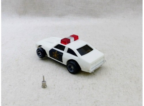 Ideal TCR US Police Car modified to fit ho slot car tracks Tyco Tomy AFX etc