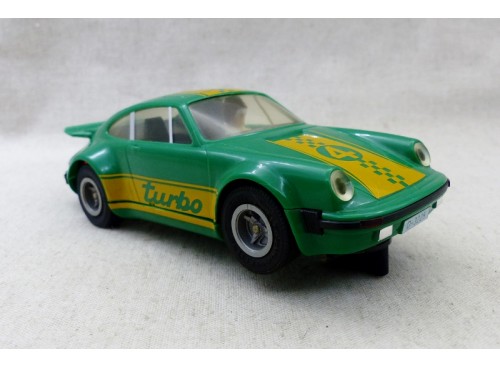 voiture de circuit Fleischmann Auto Rallye 3225 Porsche 911 Turbo verte