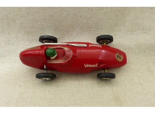 Scalextric C55 Vanwall Rouge version made in France dessus