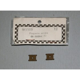 Scalextric W119 Plaquettes Arrière moteur Formule junior