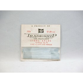 Slot Car U.S. 1/32 1/24 Cox Revell etc Tradeship 2024: 10 axes acier bouts filetés