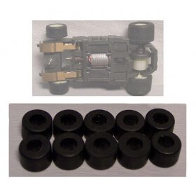 Tyco Magnum 440 Lot de10 Pneus Arrière Urethane Neufs