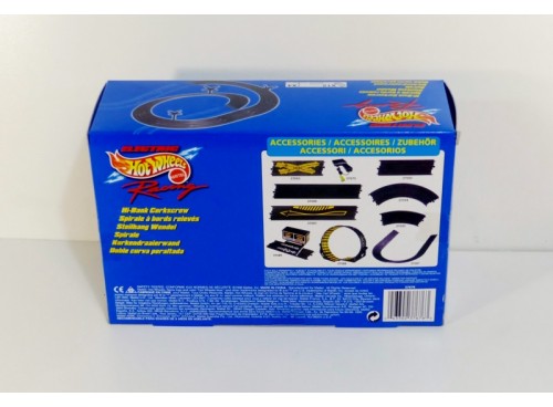 TYCO Mattel 37676 Circuit Ho Slot Virage relevé complet en spirale New/Box