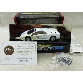 voiture Scalextric C361 Lamborghini n°3 blanche Edition limitée Palau avec lumières