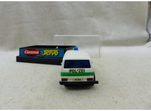 Carrera 68417 Servo 160 VW Police Transporter Polizei  ho neuf/Boite