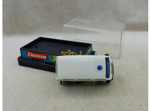 voiture de circuit routier Carrera 68417 Servo 160 VW Police Transporter Polizei  ho neuf/Boite