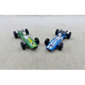 Dinky toys n°60 et 61 2 Formules 1 Lotus et Cooper Neuves Pub Stemm