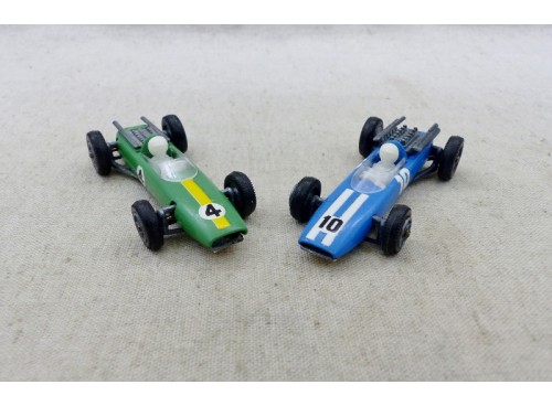 Dinky toys n°60 et 61 2 Formules 1 Lotus et Cooper Neuves Pub Stemm