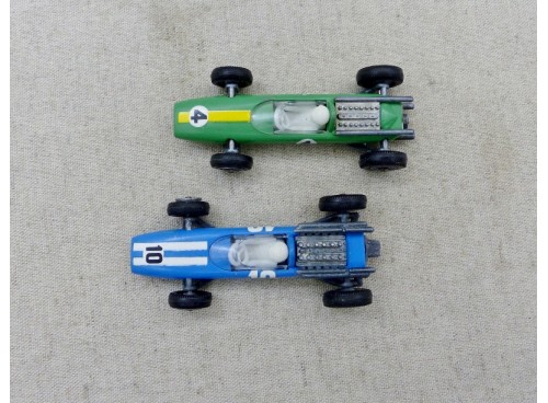 Dinky toys n°60 et 61 2 Formules 1 Lotus et Cooper Neuves Pub Stemm