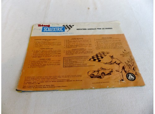 Scalextric catalogue édition France 1963 Complet et Bon état