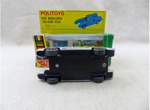 Politoys  E25 Osi Bisiluro Silver Fox 1/43° NM/Boite dessous