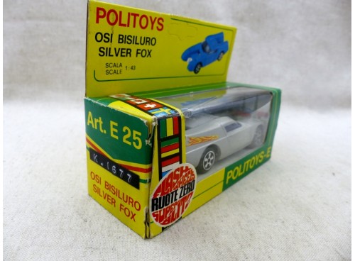 Politoys  E25 Osi Bisiluro Silver Fox 1/43° NM/Boite