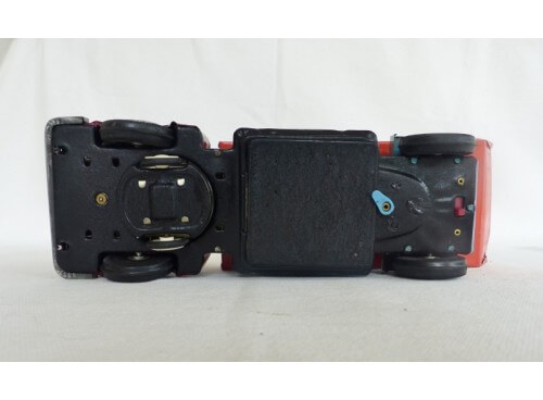 MF (?) Camion Benne Grand Modèle Jouet en Tôle avec Moteur Electrique