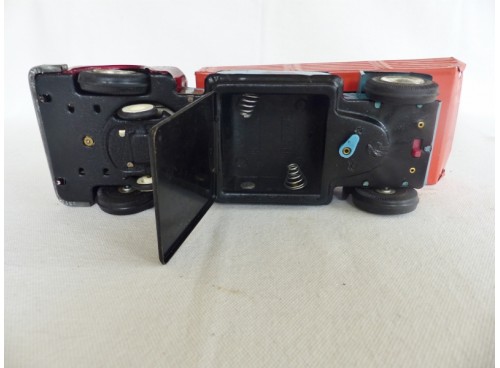 MF (?) Camion Benne Grand Modèle Jouet en Tôle avec Moteur Electrique