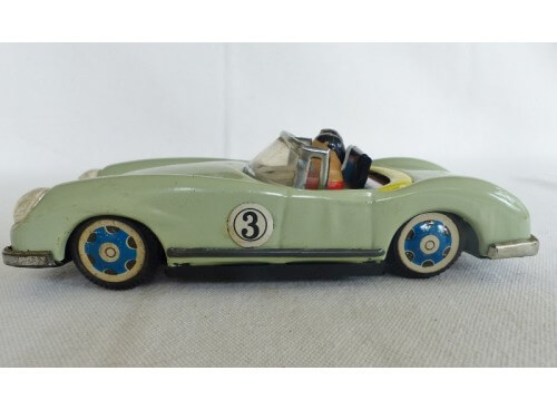 MF 763 Voiture Cabriolet à Friction en Tôle avec Personnages