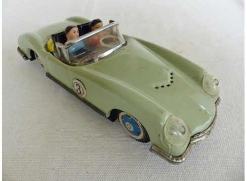 MF 763 Voiture Cabriolet à Friction en Tôle avec Personnages