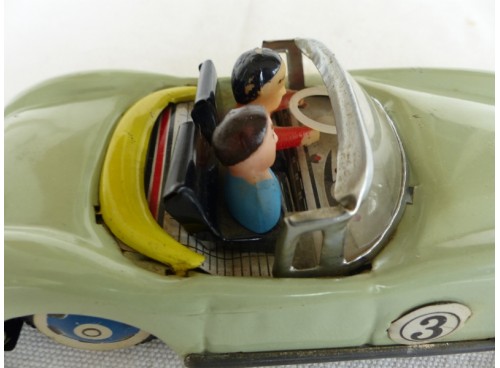MF 763 Voiture Cabriolet à Friction en Tôle avec Personnages