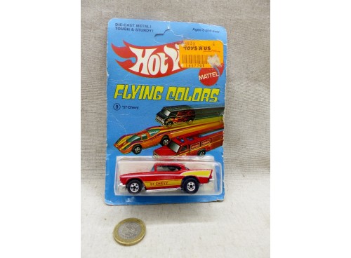 Hot Wheels 9 Chevy 57 Flying Colors Black Wall