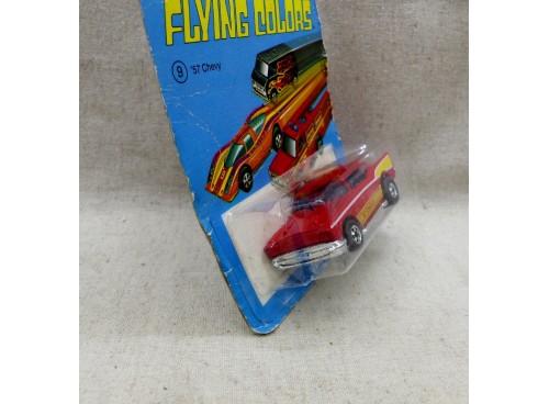 Hot Wheels 9 Chevy 57 Flying Colors Black Wall