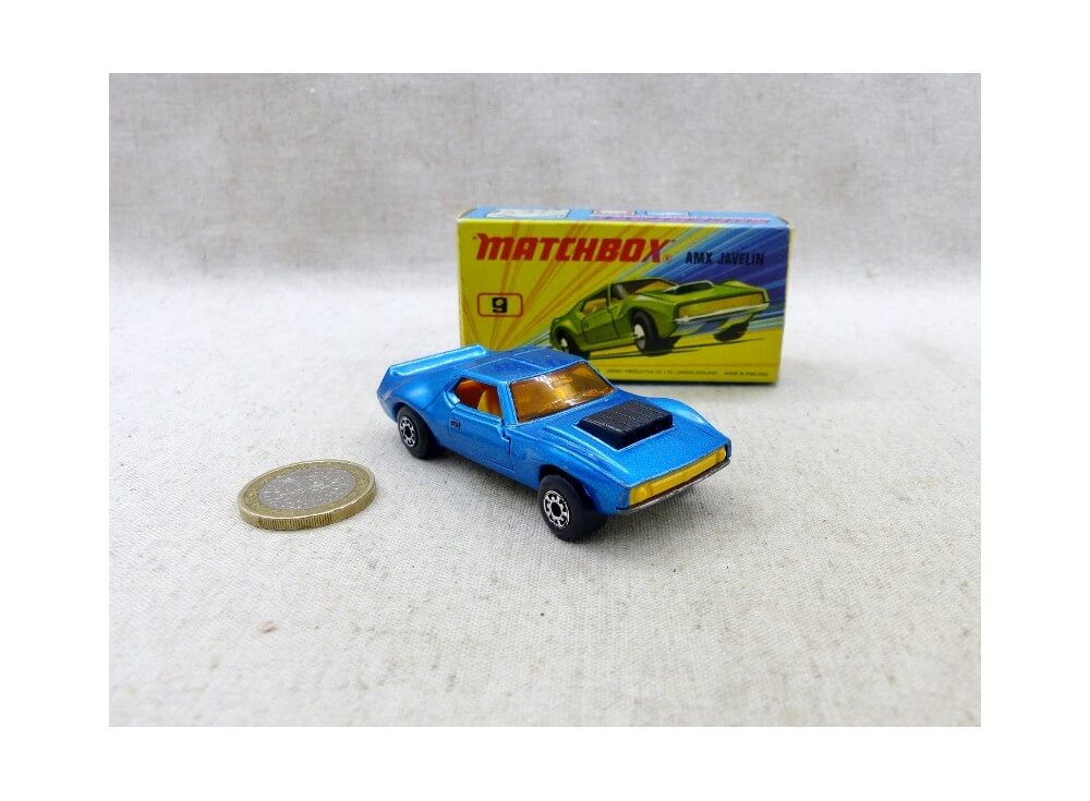 Matchbox Superfast Mb9 Amx Javelin Bleue Int Jaune Orange Rare