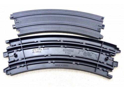 accessoires piste circuit Tomy AFX 8662 Rail Courbe Extérieure 1/8° de Cercle  neuf 12" - 30,4 cm vendus par paire