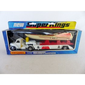 Matchbox KingSize K-27 Miss Embassy Powerboat et Transporteur