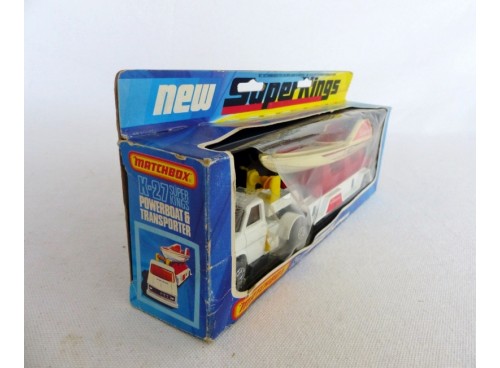 Matchbox KingSize K-27 Miss Embassy Powerboat et Transporteur