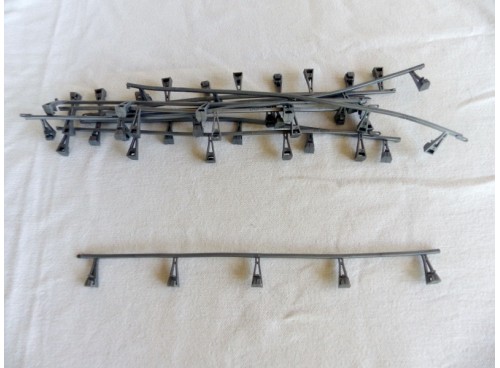 Scalextric lot de 10 barrières de piste grises