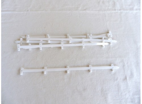 TCR ASP Track lock 6 barrières blanches - 6 bareers