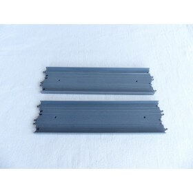 TCR 3307-6F paire de rails gris droits 25 cm pour circuit changement de file