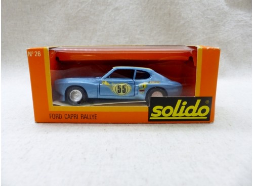 Solido 26 Ford Capri Rallye bleu métal