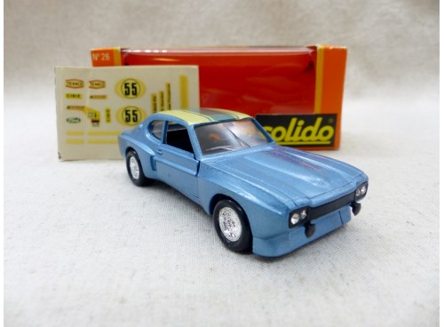 Solido 26 Ford Capri Rallye bleu métal avant
