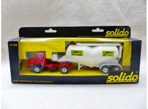 Solido 376 Camion Mercedes Semi-Remorque Pulvérulente