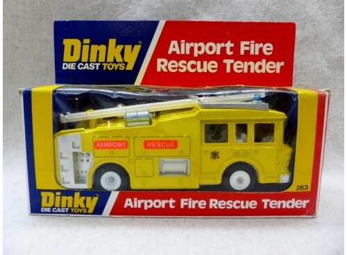 Dinky Toys 263 Airport Fire Rescue Tender Camion Pompiers aéroport