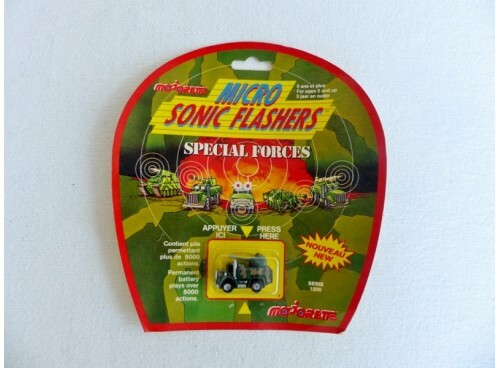 Majorette 1317 Sonic Flashers Auto Mitrailleuse neuf blister