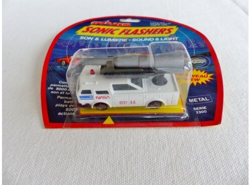 Majorette Rare Sonic Flashers Camion porte fusée NASA  détail