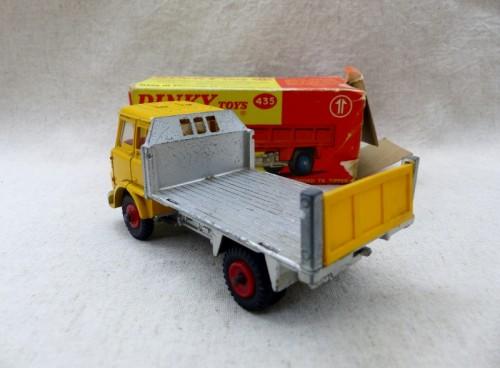 Dinky Toys 435 Bedford TK Tipper rare Variante à toit jaune arriere