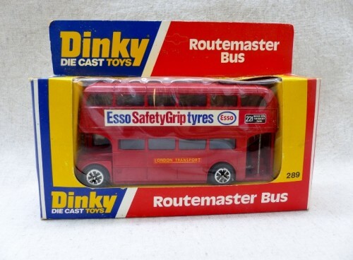 Dinky Toys 289 Routemaster Bus Esso Safety Grip Tyres