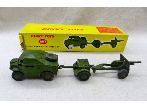 Dinky Toys 697 25 Pounder Field Gun Set  Coffret militaire