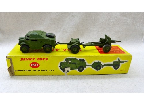 Dinky Toys 697 25 Pounder Field Gun Set  Coffret militaire ens.