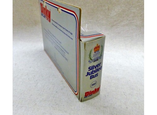 Dinky Toys 297 Bus du Jubilé d'Argent de la Reine Elizabeth II Silver Jubille Bus (1)