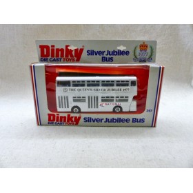 Dinky Toys 297 Bus du Jubilé d'Argent de la Reine Elizabeth II Silver Jubille Bus(2)