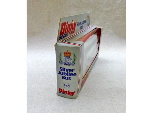 Dinky Toys 297 Bus du Jubilé d'Argent de la Reine Elizabeth II Silver Jubille Bus(2)