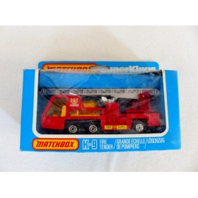 Matchbox K-9 SuperKings Camion Grande échelle de Pompiers