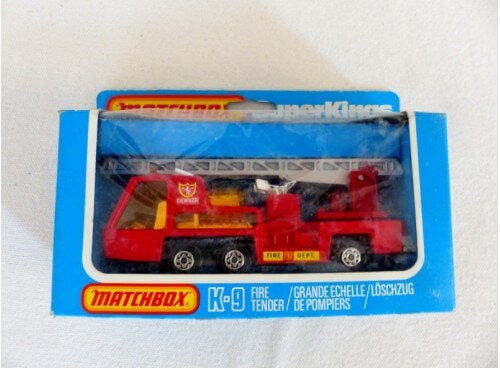 Matchbox K-9 SuperKings Camion Grande échelle de Pompiers