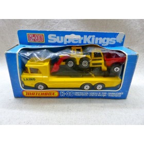 Matchbox K-36 SuperKings Véhicule de Transport d'engins de Travaux Publics