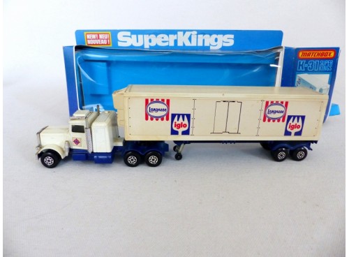 Matchbox K-31 SuperKings Camion Peterbilt Frigorifique Langnese - Iglo gauche