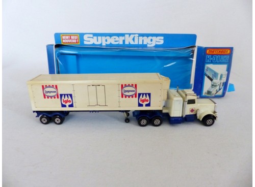 Matchbox K-31 SuperKings Camion Peterbilt Frigorifique Langnese - Iglo droit