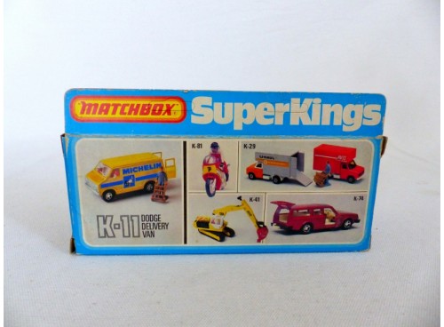 Matchbox K-11 SuperKings Fourgonnette Dodge de livraison boite arrière